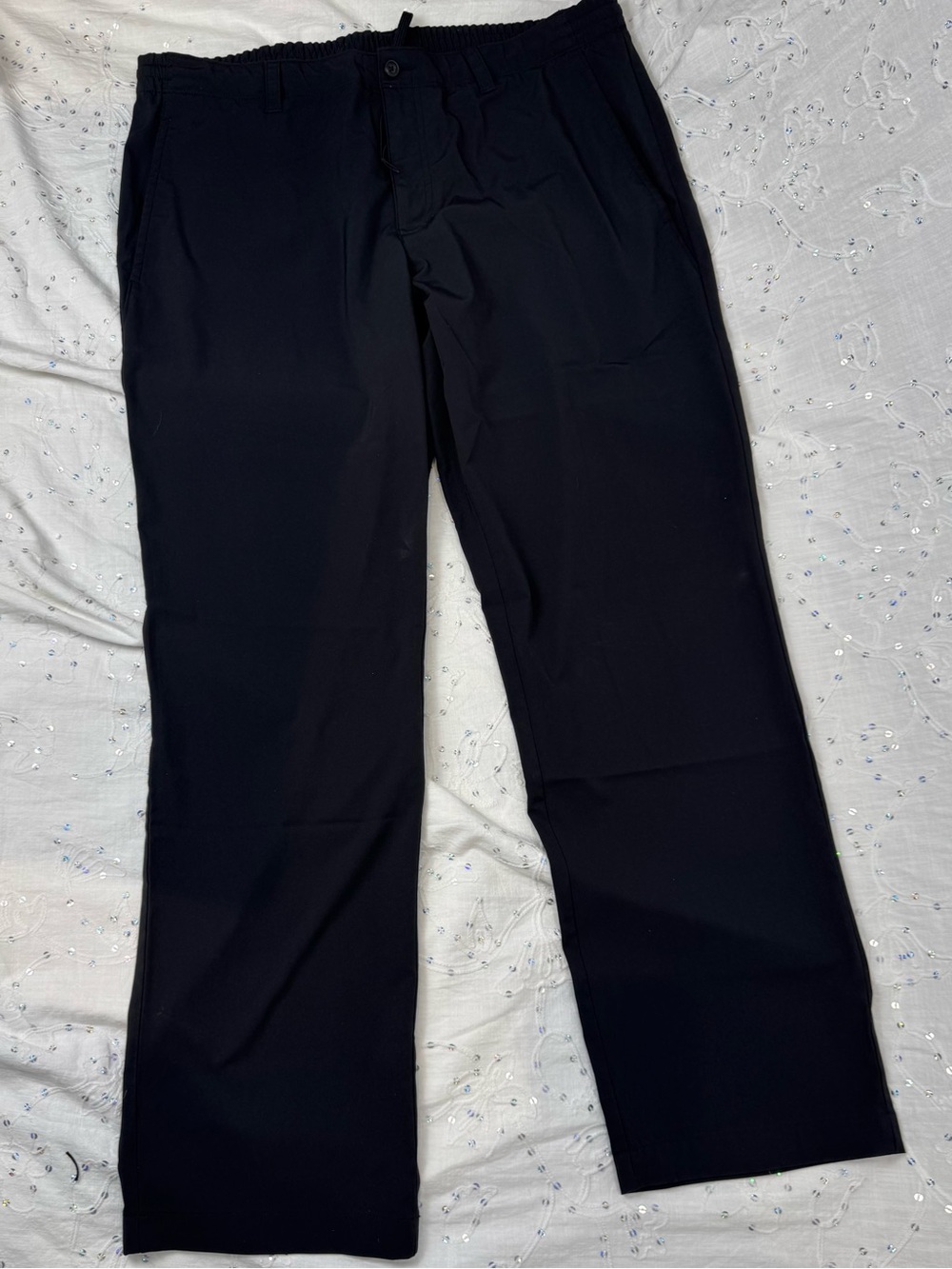PGA Tour Black Performance Golf Pants Men’s 38x32 Stretch Hybrid Travel Straight